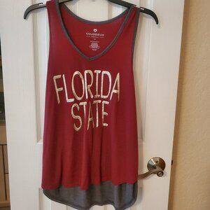 FSU - Florida State University Garnet & Gray - Tank Top - Size Med - Colosseum